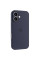 Силиконовый чехол Silicone Case Full Camera Protective (AA) для Apple iPhone 17 (6.3) - Темно-синий / Midnight blue - фото