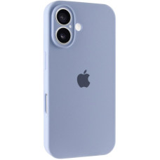 Силиконовый чехол Silicone Case Full Camera Protective (AA) для Apple iPhone 17 (6.3) - Голубой / Lilac Blue