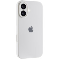 Силиконовый чехол Silicone Case Full Camera Protective (AA) для Apple iPhone 17 (6.3) - Белый / White