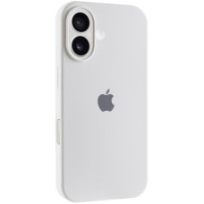 Силиконовый чехол Silicone Case Full Camera Protective (AA) для Apple iPhone 17 (6.3) - Белый / White