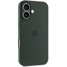 Силиконовый чехол Silicone Case Full Camera Protective (AA) для Apple iPhone 17 (6.3) - Зеленый / Cyprus Green