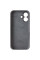 Силиконовый чехол Silicone Case Full Camera Protective (AA) для Apple iPhone 17 (6.3) - Серый / Dark Gray - фото