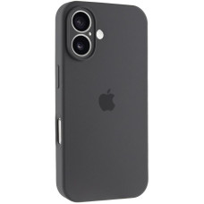 Силиконовый чехол Silicone Case Full Camera Protective (AA) для Apple iPhone 17 (6.3) - Серый / Dark Gray