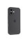 Силиконовый чехол Silicone Case Full Camera Protective (AA) для Apple iPhone 17 (6.3) - Серый / Dark Gray - фото