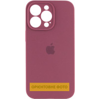 Силіконовий чохол Silicone Case Full Camera Protective (AA) для Apple iPhone 17 Pro (6.3) - Бордовий / Plum