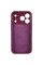 Силиконовый чехол Silicone Case Full Camera Protective (AA) для Apple iPhone 17 Pro (6.3) - Бордовый / Plum - фото