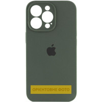 Силиконовый чехол Silicone Case Full Camera Protective (AA) для Apple iPhone 17 Pro (6.3) - Зеленый / Cyprus Green