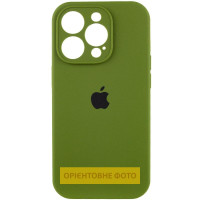 Силиконовый чехол Silicone Case Full Camera Protective (AA) для Apple iPhone 17 Pro (6.3) - Зеленый / Dark Olive