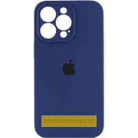 Силиконовый чехол Silicone Case Full Camera Protective (AA) для Apple iPhone 17 Pro (6.3) - Синий / Deep navy