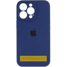 Силиконовый чехол Silicone Case Full Camera Protective (AA) для Apple iPhone 17 Pro (6.3) - Синий / Deep navy