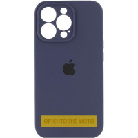 Силиконовый чехол Silicone Case Full Camera Protective (AA) для Apple iPhone 17 Pro (6.3) - Темно-синий / Midnight blue