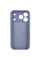 Силіконовий чохол Silicone Case Full Camera Protective (AA) для Apple iPhone 17 Pro Max (6.9) - Сірий / Lavender Gray - фото