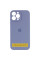 Силіконовий чохол Silicone Case Full Camera Protective (AA) для Apple iPhone 17 Pro Max (6.9) - Сірий / Lavender Gray - фото