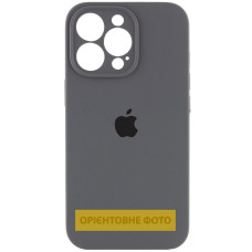 Силиконовый чехол Silicone Case Full Camera Protective (AA) для Apple iPhone 17 Air (6.5) - Серый / Dark Gray