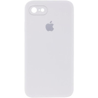 Силіконовий чохол Silicone Case Square Full Camera Protective (AA) для Apple iPhone 7/8/SE (2020) (4.7) - Білий / White