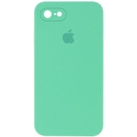 Силіконовий чохол Silicone Case Square Full Camera Protective (AA) для Apple iPhone 7/8/SE (2020) (4.7) - Зелений / Spearmint