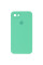 Силіконовий чохол Silicone Case Square Full Camera Protective (AA) для Apple iPhone 7/8/SE (2020) (4.7) - Зелений / Spearmint - фото