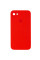 Силіконовий чохол Silicone Case Square Full Camera Protective (AA) для Apple iPhone 7/8/SE (2020) (4.7) - Червоний / Red - фото
