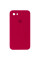 Силіконовий чохол Silicone Case Square Full Camera Protective (AA) для Apple iPhone 7/8/SE (2020) (4.7) - Червоний / Rose Red - фото