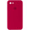 Силіконовий чохол Silicone Case Square Full Camera Protective (AA) для Apple iPhone 7/8/SE (2020) (4.7) - Червоний / Rose Red