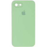 Силіконовий чохол Silicone Case Square Full Camera Protective (AA) для Apple iPhone 7/8/SE (2020) (4.7) - М'ятний / Mint