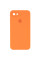 Силіконовий чохол Silicone Case Square Full Camera Protective (AA) для Apple iPhone 7/8/SE (2020) (4.7) - Помаранчевий / Papaya - фото