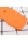 Силіконовий чохол Silicone Case Square Full Camera Protective (AA) для Apple iPhone 7/8/SE (2020) (4.7) - Помаранчевий / Papaya - фото