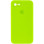 Силіконовий чохол Silicone Case Square Full Camera Protective (AA) для Apple iPhone 7/8/SE (2020) (4.7) - Салатовий / Neon green