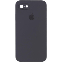 Силіконовий чохол Silicone Case Square Full Camera Protective (AA) для Apple iPhone 7/8/SE (2020) (4.7) - Сірий / Dark Gray