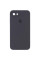 Силіконовий чохол Silicone Case Square Full Camera Protective (AA) для Apple iPhone 7/8/SE (2020) (4.7) - Сірий / Dark Gray - фото
