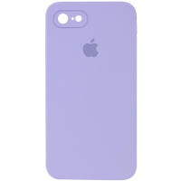 Силіконовий чохол Silicone Case Square Full Camera Protective (AA) для Apple iPhone 7/8/SE (2020) (4.7) - Бузковий / Dasheen