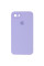 Силіконовий чохол Silicone Case Square Full Camera Protective (AA) для Apple iPhone 7/8/SE (2020) (4.7) - Бузковий / Dasheen - фото