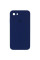 Силіконовий чохол Silicone Case Square Full Camera Protective (AA) для Apple iPhone 7/8/SE (2020) (4.7) - Темно-синій / Midnight blue - фото