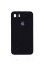 Силіконовий чохол Silicone Case Square Full Camera Protective (AA) для Apple iPhone 7/8/SE (2020) (4.7) - Чорний / Black - фото