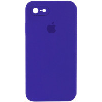 Силіконовий чохол Silicone Case Square Full Camera Protective (AA) для Apple iPhone 7/8/SE (2020) (4.7) - Фіолетовий / Ultra Violet