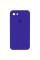 Силіконовий чохол Silicone Case Square Full Camera Protective (AA) для Apple iPhone 7/8/SE (2020) (4.7) - Фіолетовий / Ultra Violet - фото