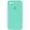 Силіконовий чохол Silicone Case Square Full Camera Protective (AA) для Apple iPhone 7/8/SE (2020) (4.7) - Бірюзовий / Turquoise