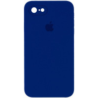 Силіконовий чохол Silicone Case Square Full Camera Protective (AA) для Apple iPhone 7/8/SE (2020) (4.7) - Синій / Deep navy