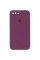 Силіконовий чохол Silicone Case Square Full Camera Protective (AA) для Apple iPhone 7 plus/8 plus (5.5) - Бордовий / Maroon - фото