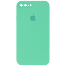 Силіконовий чохол Silicone Case Square Full Camera Protective (AA) для Apple iPhone 7 plus/8 plus (5.5) - Зелений / Spearmint