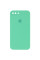 Силиконовый чехол Silicone Case Square Full Camera Protective (AA) для Apple iPhone 7 plus/8 plus (5.5) - Зеленый / Spearmint - фото