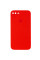 Силиконовый чехол Silicone Case Square Full Camera Protective (AA) для Apple iPhone 7 plus/8 plus (5.5) - Красный / Red - фото