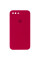 Силиконовый чехол Silicone Case Square Full Camera Protective (AA) для Apple iPhone 7 plus/8 plus (5.5) - Красный / Rose Red - фото