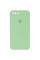 Силиконовый чехол Silicone Case Square Full Camera Protective (AA) для Apple iPhone 7 plus/8 plus (5.5) - Мятный / Mint - фото