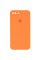 Силиконовый чехол Silicone Case Square Full Camera Protective (AA) для Apple iPhone 7 plus/8 plus (5.5) - Оранжевый / Papaya - фото