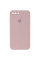 Силиконовый чехол Silicone Case Square Full Camera Protective (AA) для Apple iPhone 7 plus/8 plus (5.5) - Розовый / Pink Sand - фото