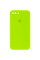 Силиконовый чехол Silicone Case Square Full Camera Protective (AA) для Apple iPhone 7 plus/8 plus (5.5) - Салатовый / Neon green - фото