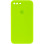 Силіконовий чохол Silicone Case Square Full Camera Protective (AA) для Apple iPhone 7 plus/8 plus (5.5) - Салатовий / Neon green