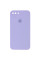 Силіконовий чохол Silicone Case Square Full Camera Protective (AA) для Apple iPhone 7 plus/8 plus (5.5) - Бузковий / Dasheen - фото