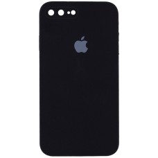 Силиконовый чехол Silicone Case Square Full Camera Protective (AA) для Apple iPhone 7 plus/8 plus (5.5) - Черный / Black